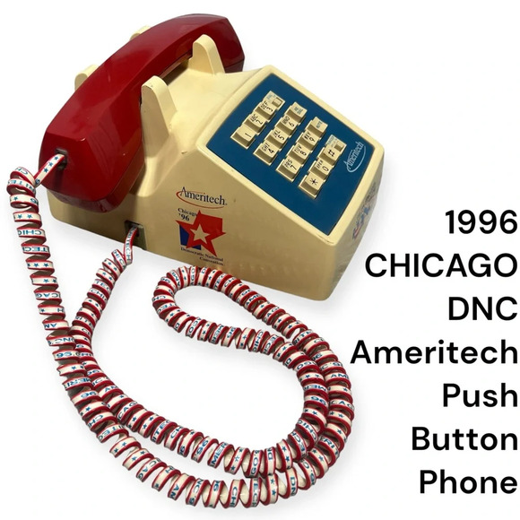 Vintage 1996 Chicago Democratic National Convention DNC phone bank telephone - Picture 1 of 11